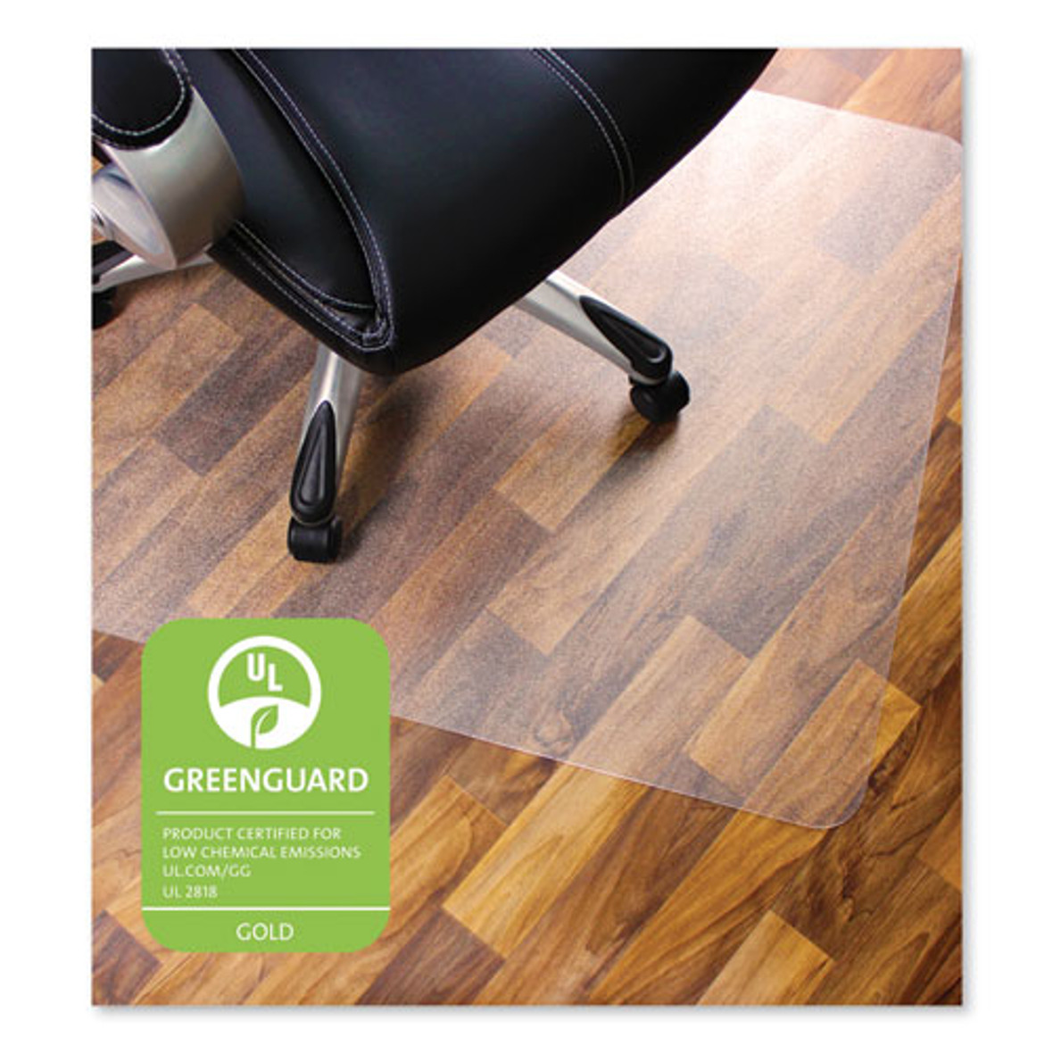 Floortex® Cleartex Ultimat XXL Polycarbonate Chair Mat For Hard Floors, 60 x 60, Clear, 1 Each/Carton
