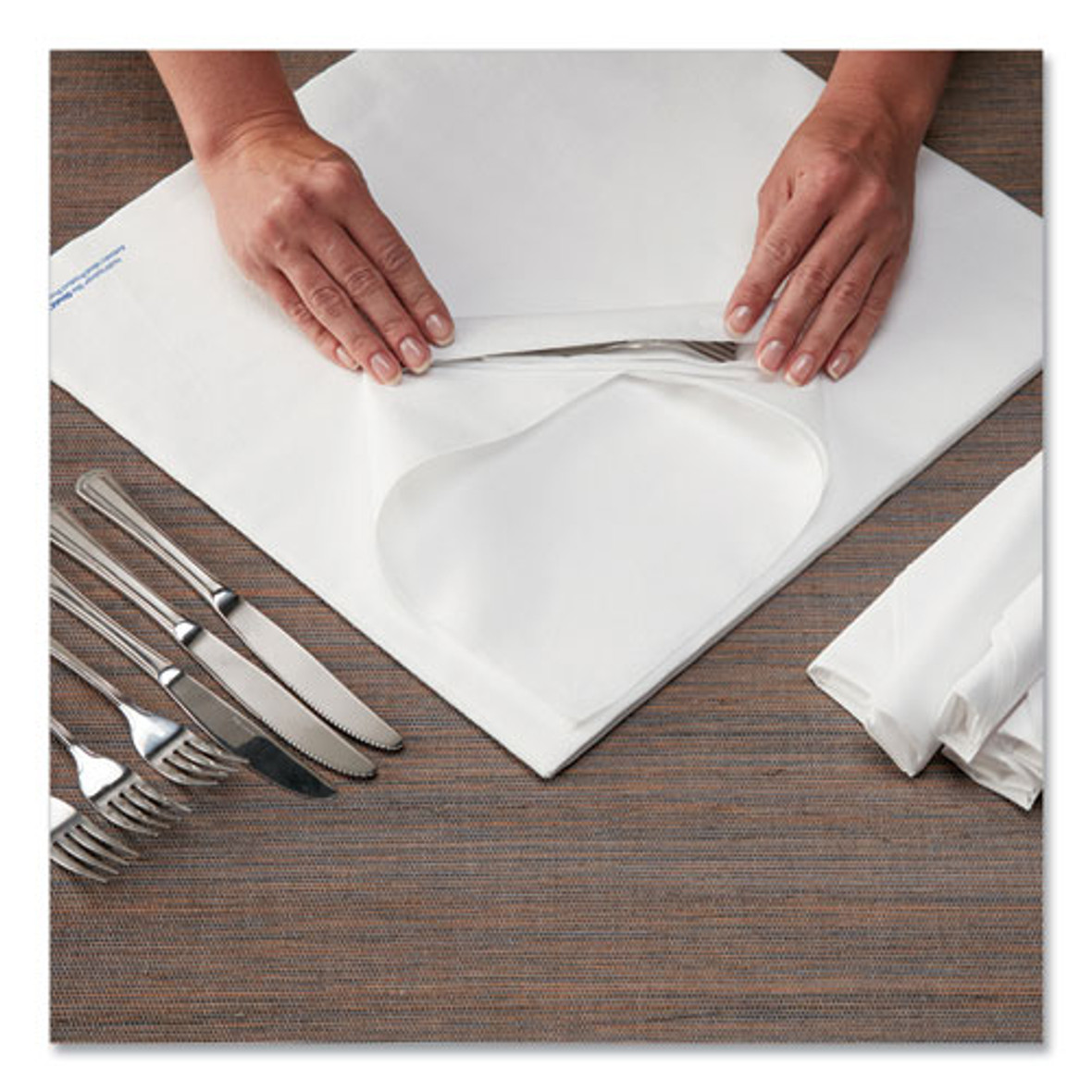 Hoffmaster® Airlaid Flat Pack Napkins, 1 Ply, 15.5 x 15.5, White, 1,000/Carton