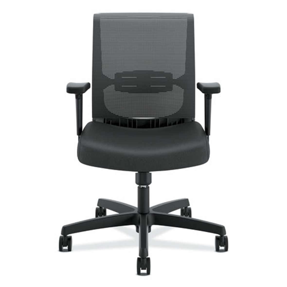 HON® Convergence Mid-back Task Chair, Swivel-tilt, Supports Up to 275 lb, 15.75"to 20.13" Seat Height, Black, 1/Carton