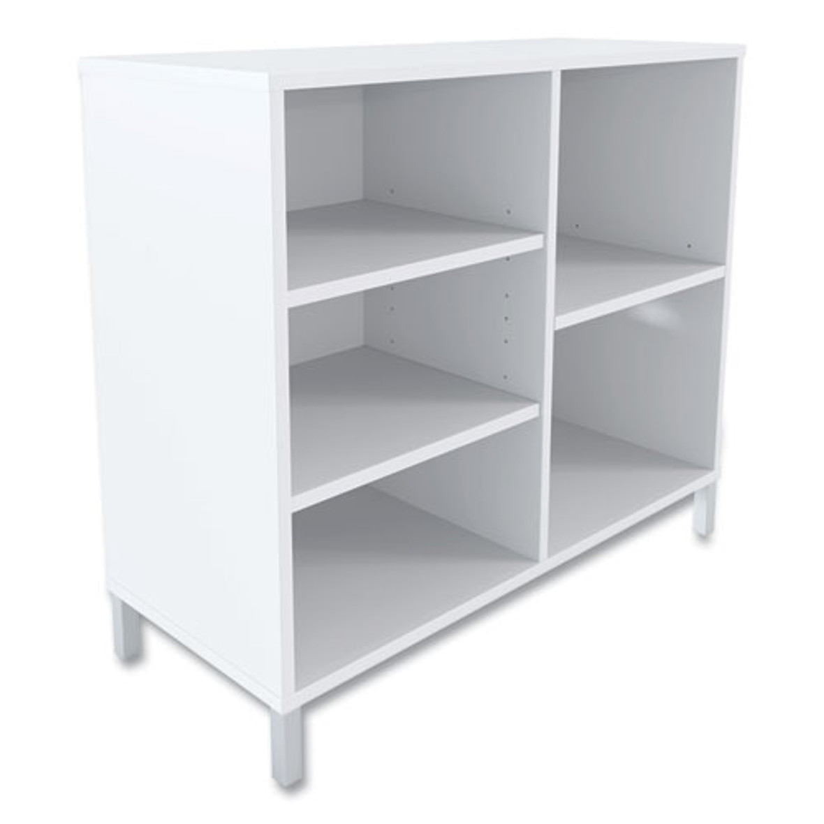 Union & Scale™ Essentials Laminate Bookcase, Five-shelf, 36 x 15 x 31.6, White, Pack of 1