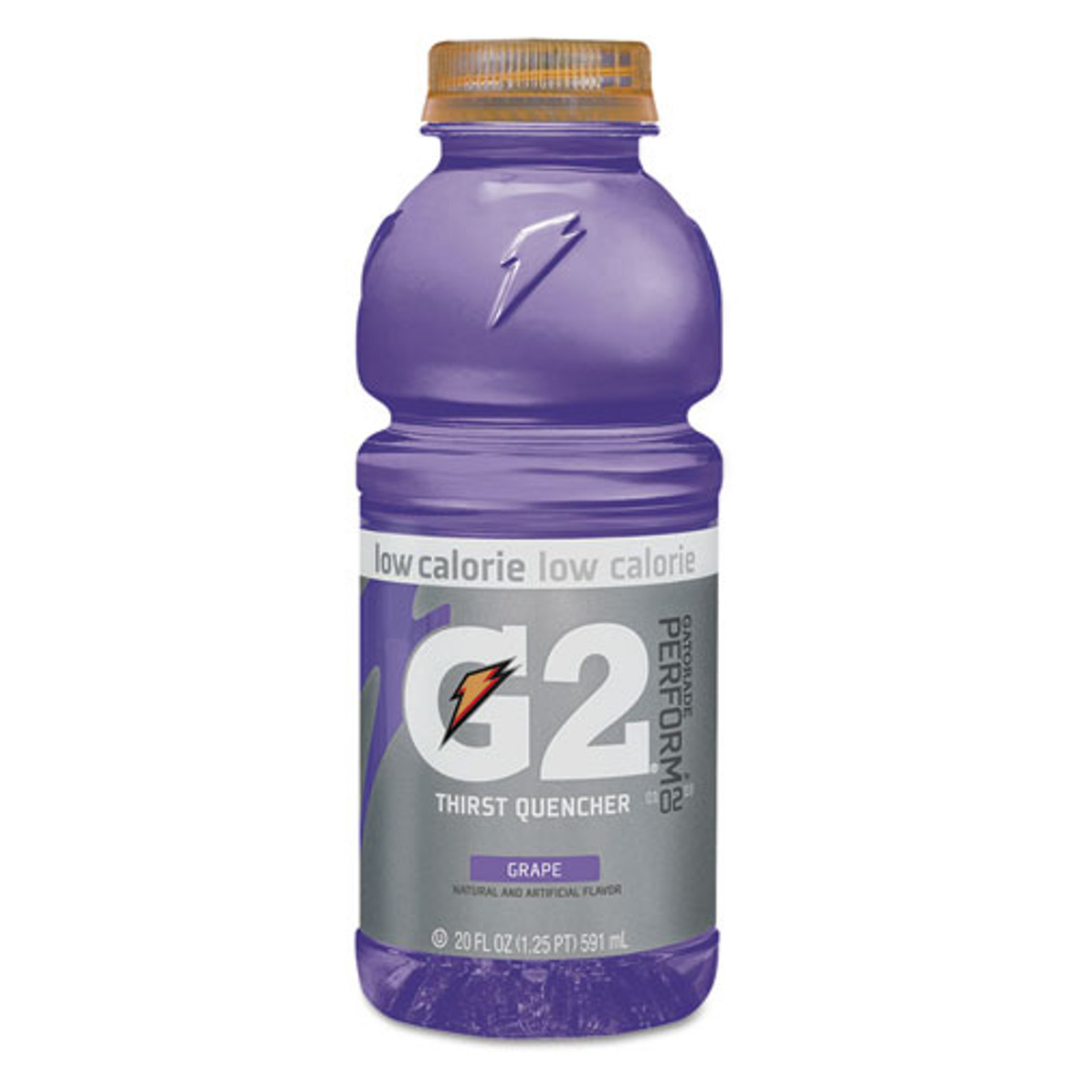 Gatorade® G2 Perform 02 Low-Calorie Thirst Quencher, Grape, 20 Oz Bottle, 24/Carton