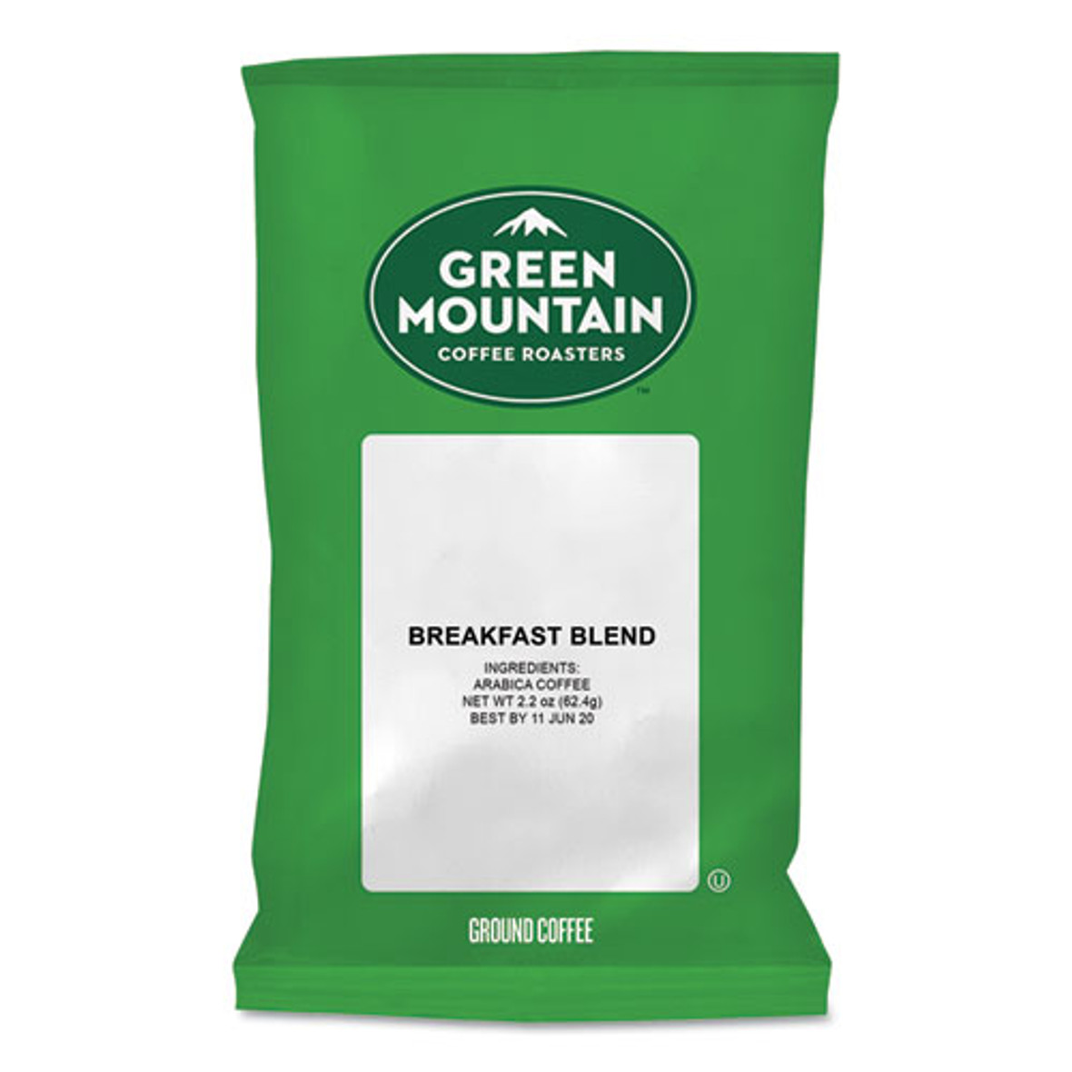 Green Mountain Coffee® Breakfast Blend Coffee Fraction Packs, 2.2 Oz, 100/Carton