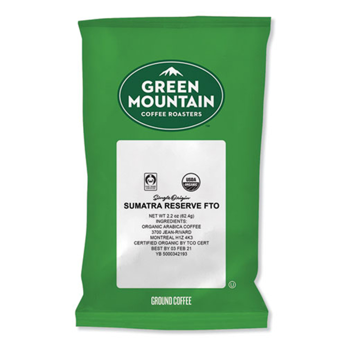 Green Mountain Coffee® Sumatra Reserve Fraction Packs, 2.2 Oz, 50/Carton