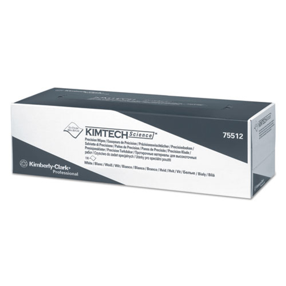 Kimtech™ Precision Wipers, Pop-up Box, 1ply, 11 4/5x11 4/5, White, 196/Box, 15 Box/Carton