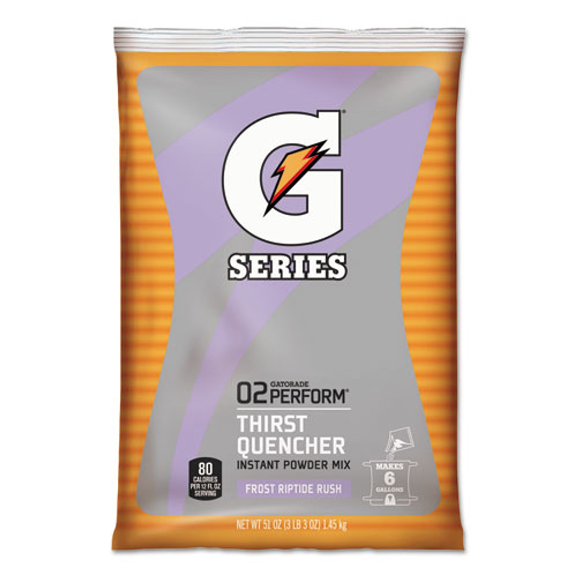 Gatorade® Original Powdered Drink Mix, Riptide Rush, 51oz Packets, 14/Carton