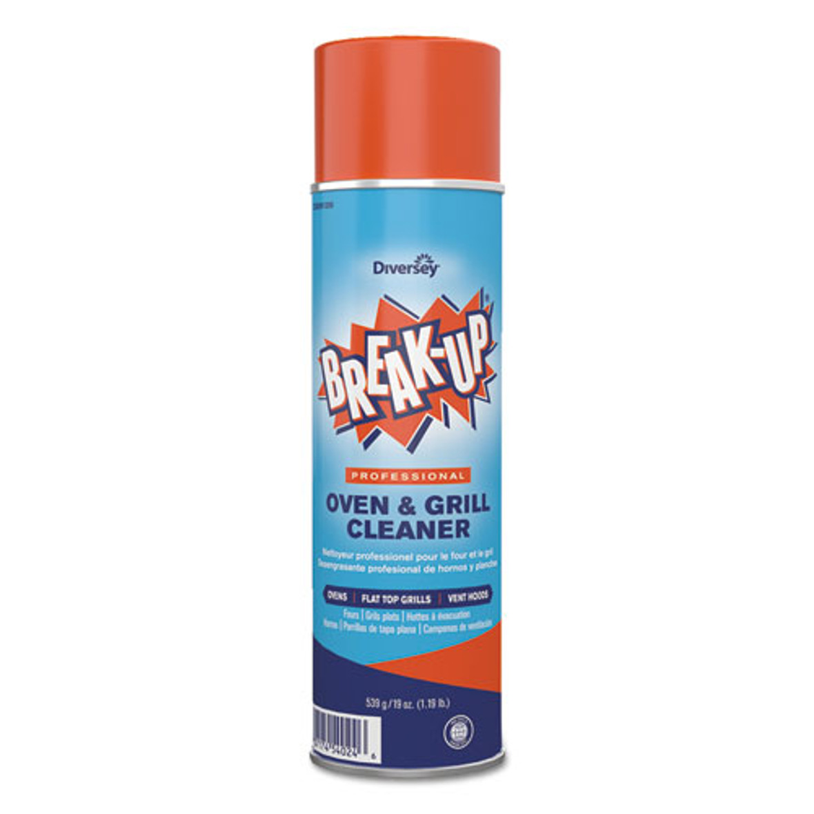 BREAK-UP Oven And Grill Cleaner, Ready To Use, 19 Oz Aerosol Spray 6/carton