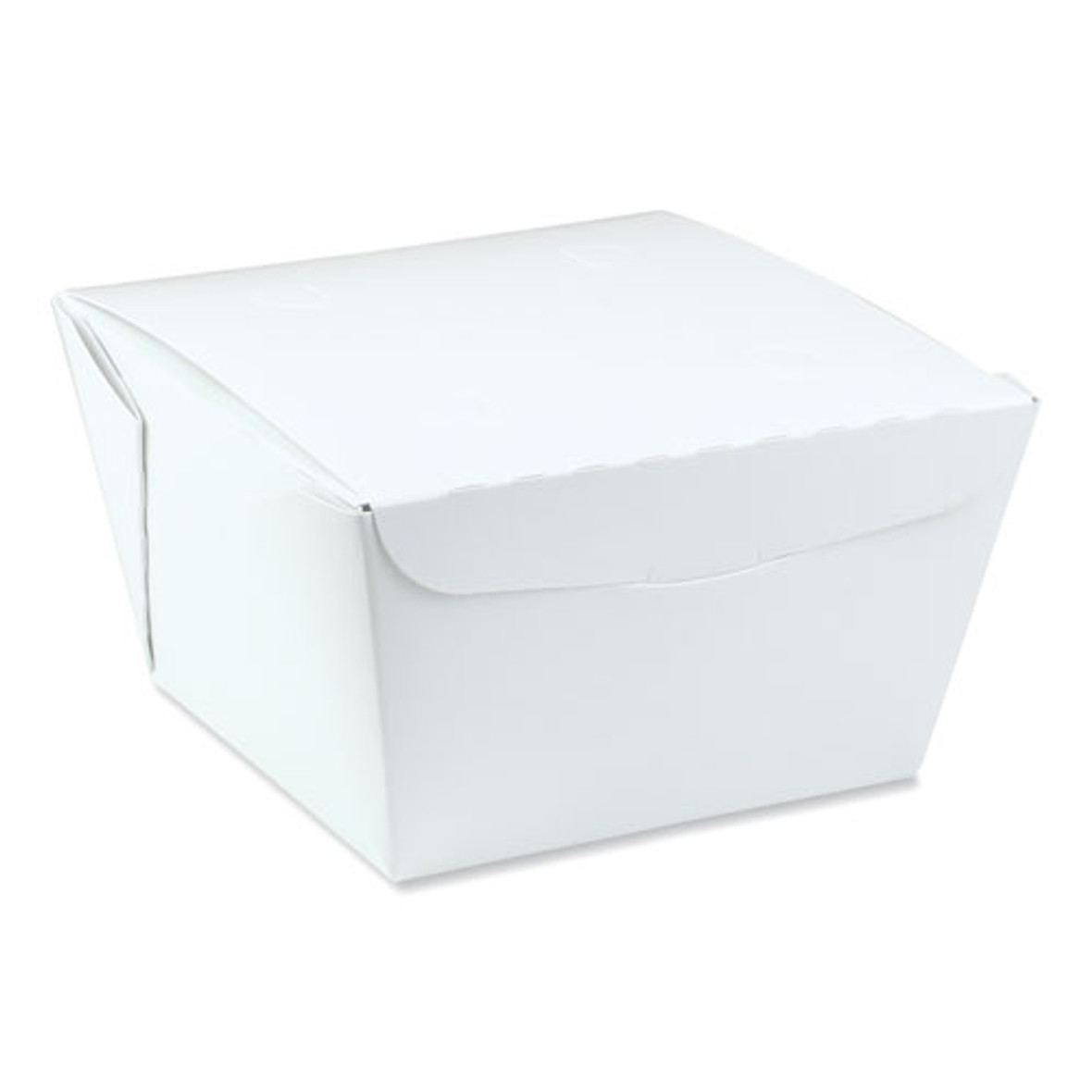 Pactiv EarthChoice Onebox Paper Box, 46 Oz, 4.5 x 4.5 x 3.25, White, 200/Carton