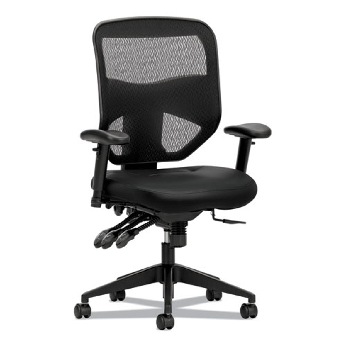 HON® Prominent Mesh High-back Task Chair, Supports Up to 250 lb, 17" To 21" Seat Height, Black, 1 Each/Carton