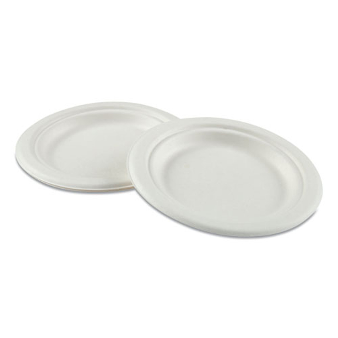 Boardwalk® Bagasse Dinnerware, 5-compartment Tray, 8 x 12, White, 500/Carton