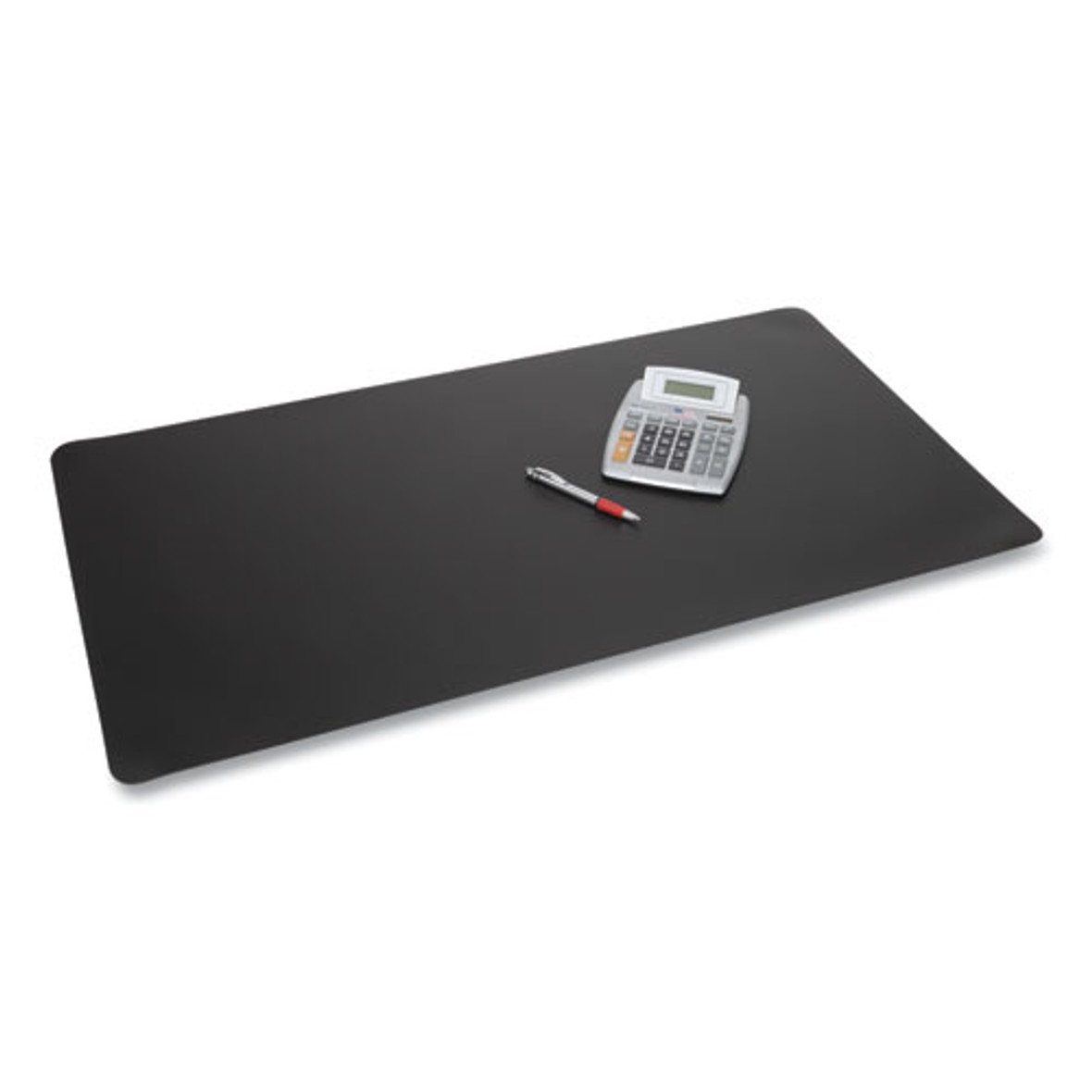 Artistic® Rhinolin II Desk Pad with Antimicrobial Protection, 36 x 20, Black