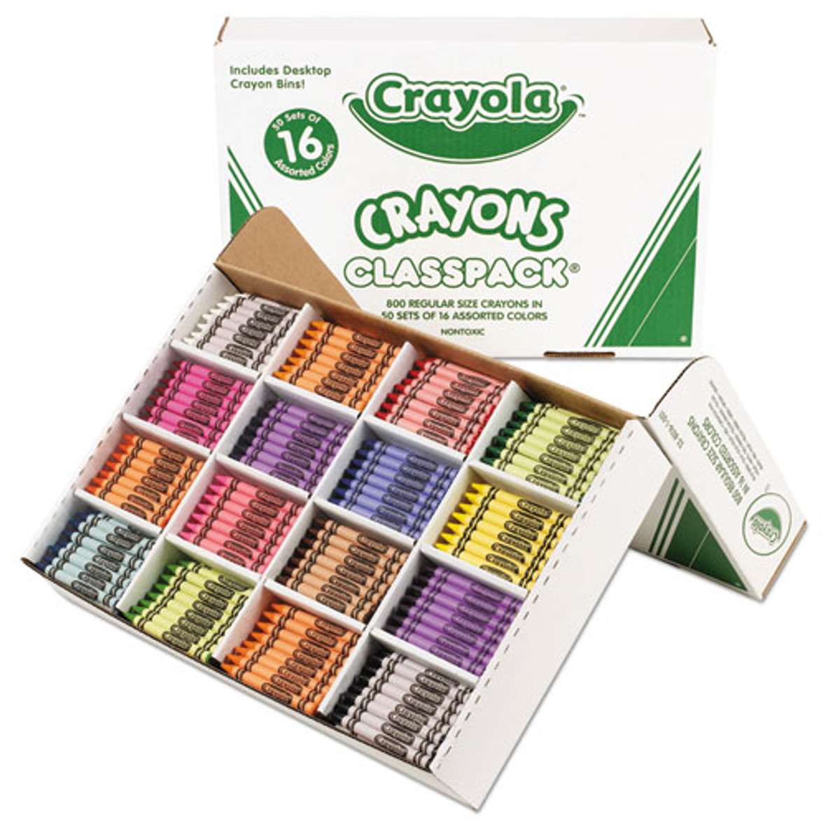 Crayola 16-Color Construction Paper Crayon Classpack - Zerbee