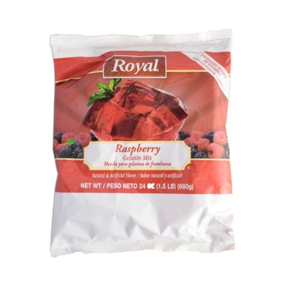 Royal Raspberry Gelatin Mix, 24 Oz