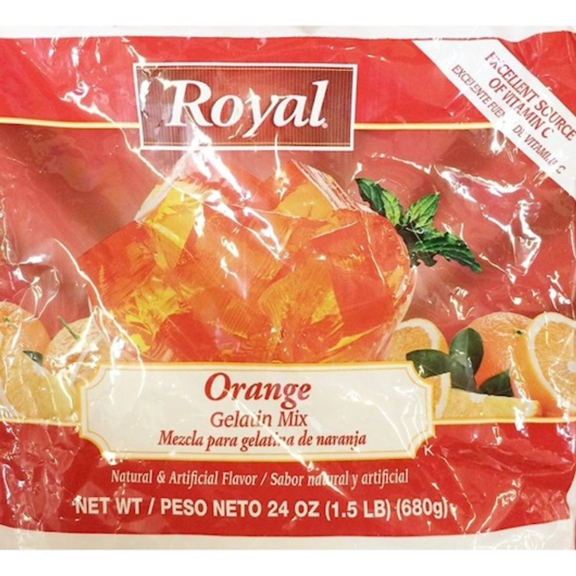 Royal Orange Gelatin Mix, 24 Oz