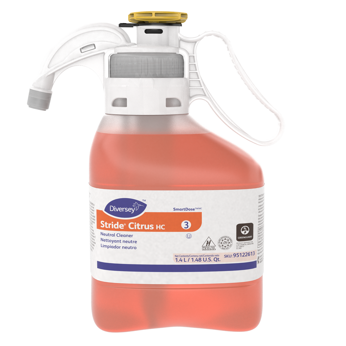 Diversey Stride Neutral Cleaner, Citrus Scent, 1.4L