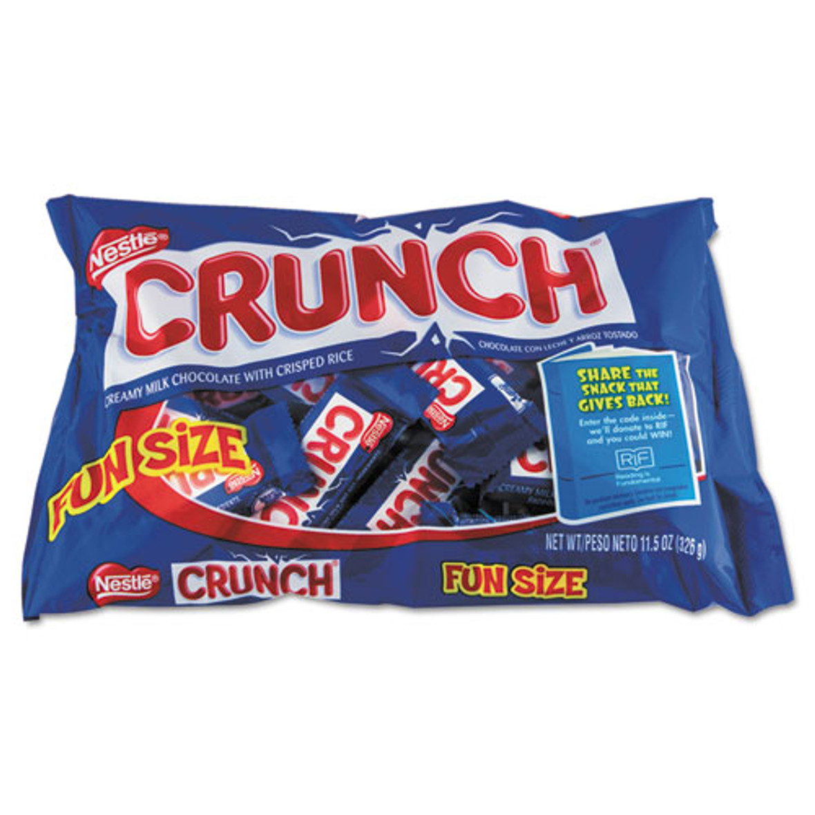 Nestle Crunch Bar, Individually Wrapped, 1.55 Oz, 36/box