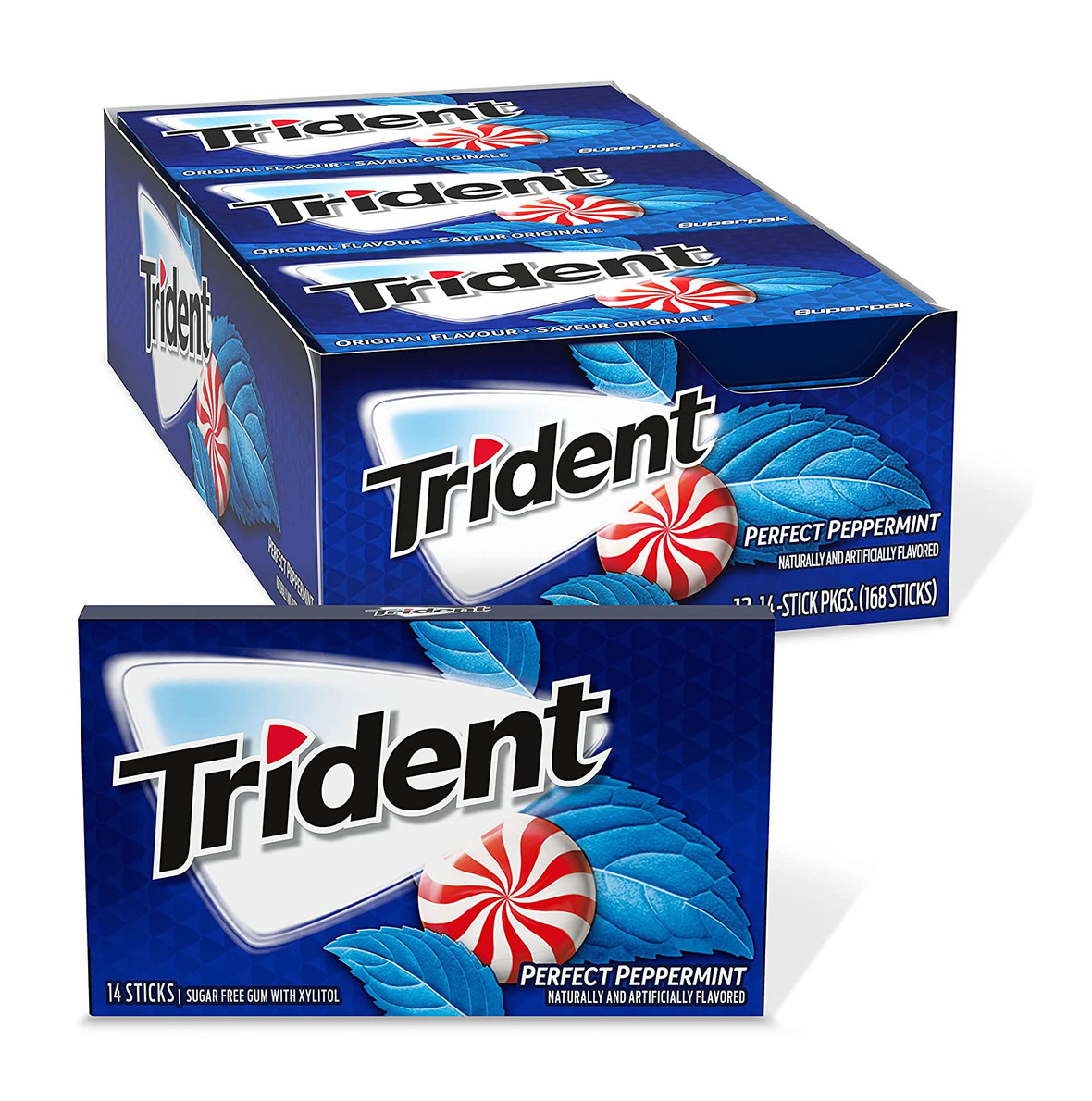 Trident Sugar-Free Gum, Perfect Peppermint