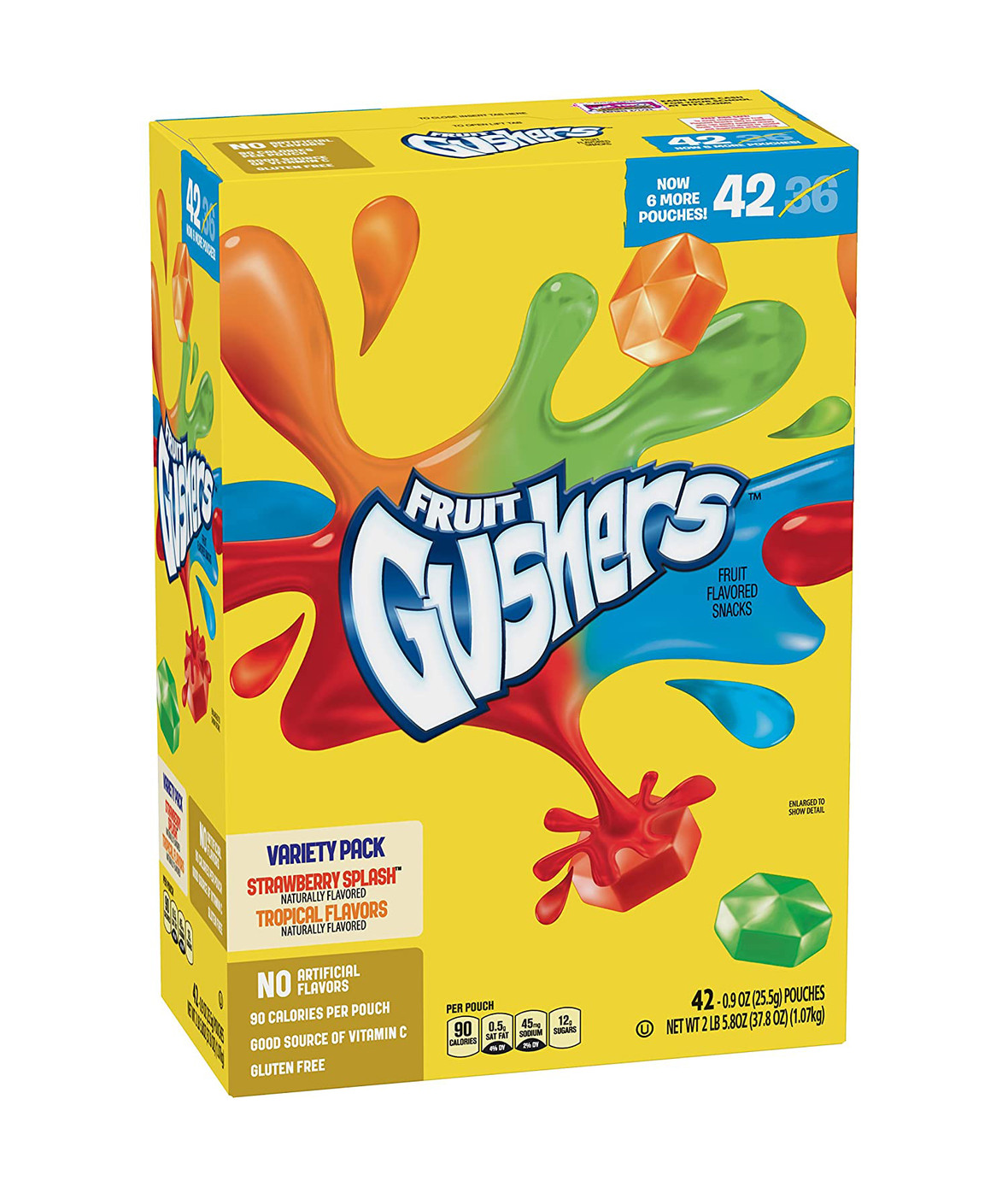 Betty Crocker Fruit Gushers Fruit Snacks, Strawberry And Tropical Fruit Flavors