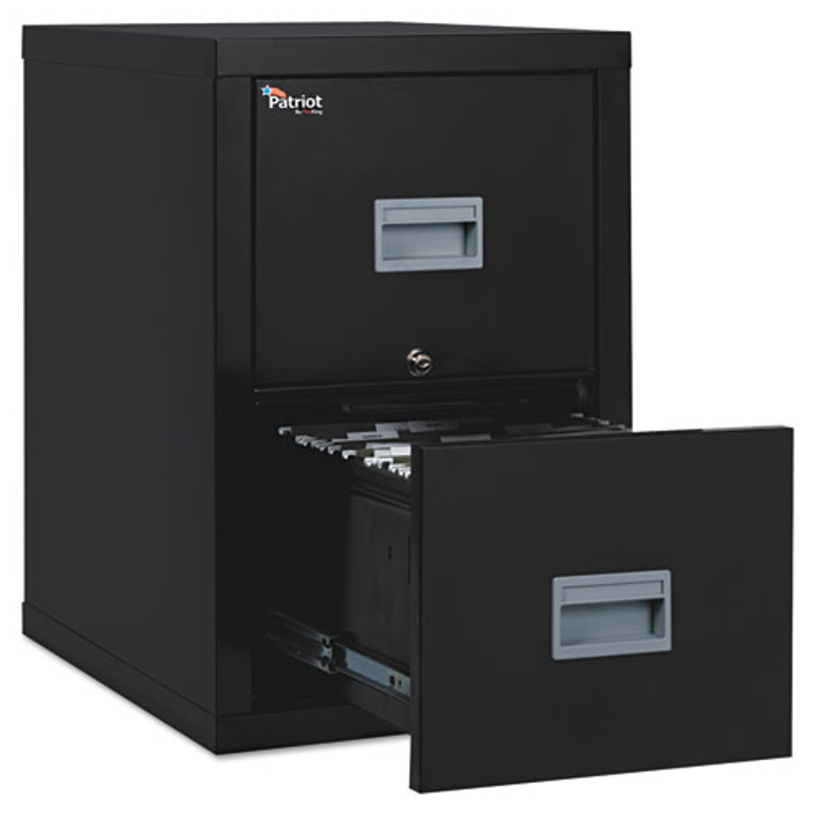 Patriot By Fireking Insulated Fire File, 1-hour Fire Protection, 2 Legal/letter File Drawers, Black, 17.75" X 25" X 27.75"