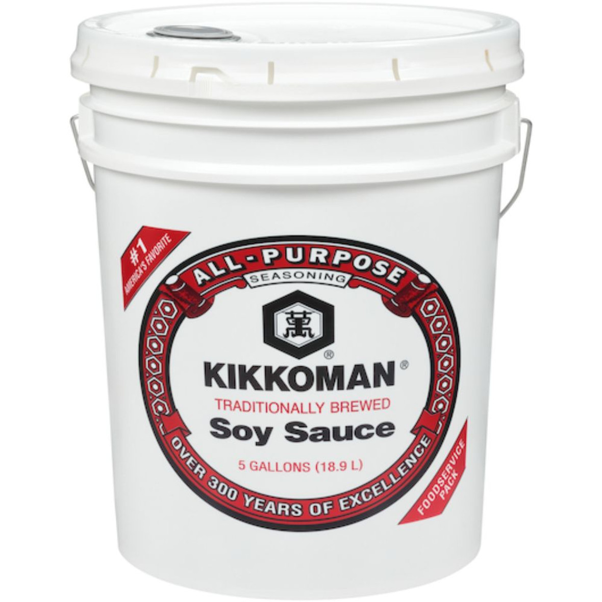 Kikkoman Soy Sauce, 5 Gallons
