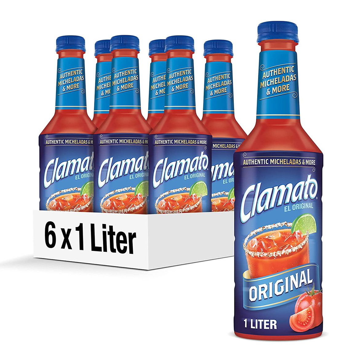 Clamato Original Tomato Cocktail, 1 Liter - 6 Per Case