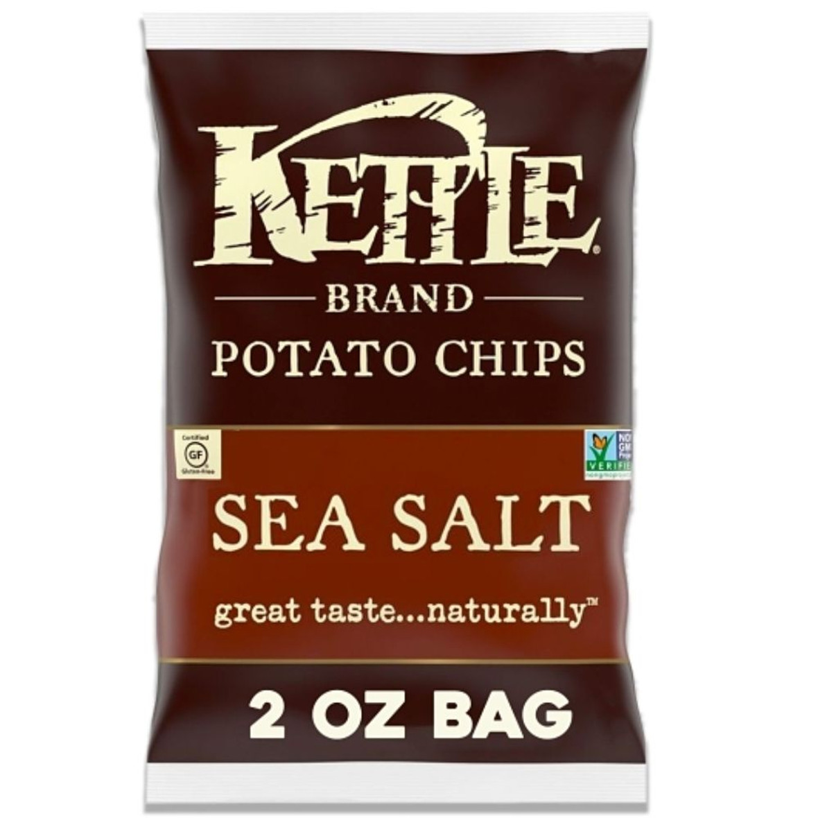 Kettle Foods Sea Salt Potato Chips, 2 Ounces