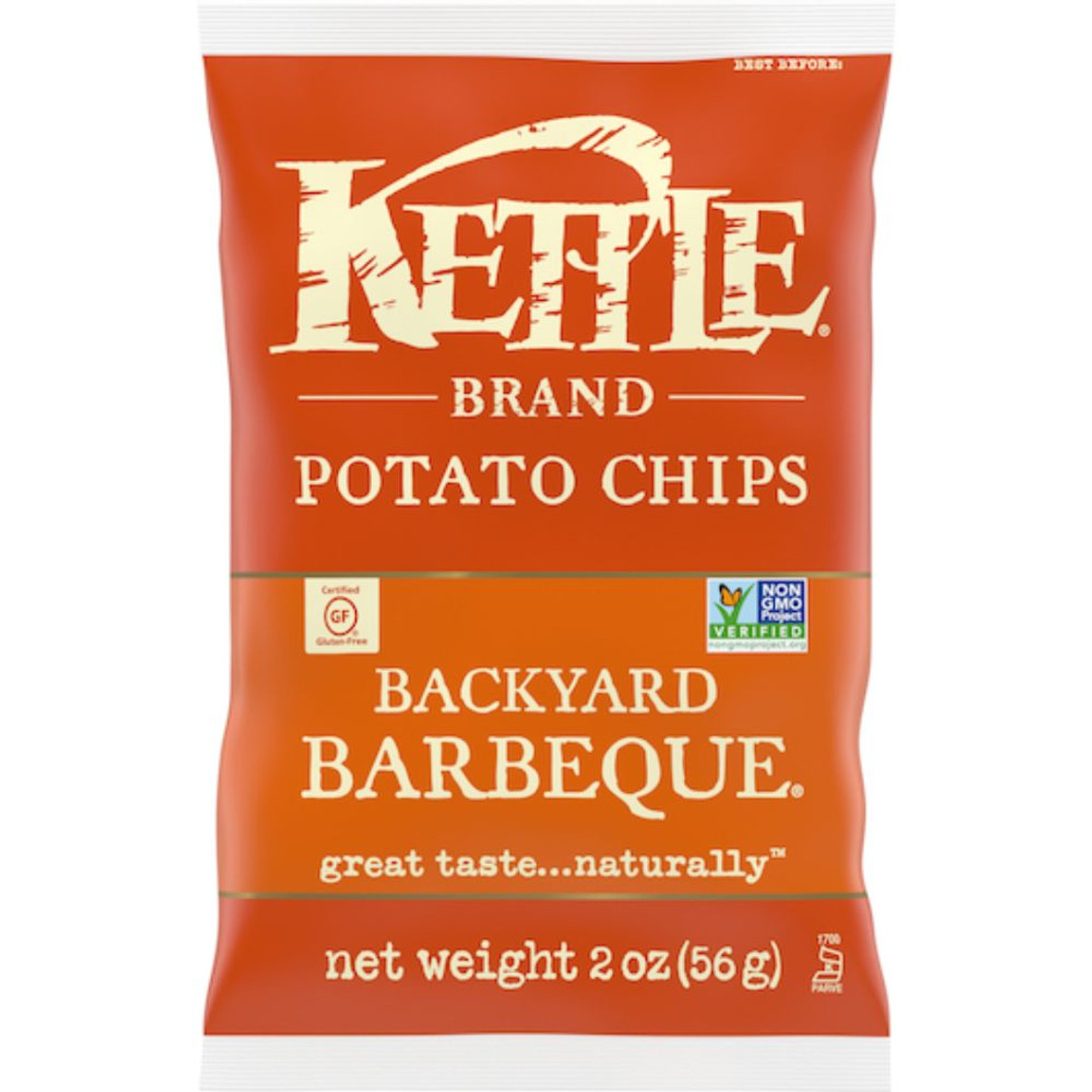 Kettle Foods Backyard Bbq Potato Chips, 2 Ounces