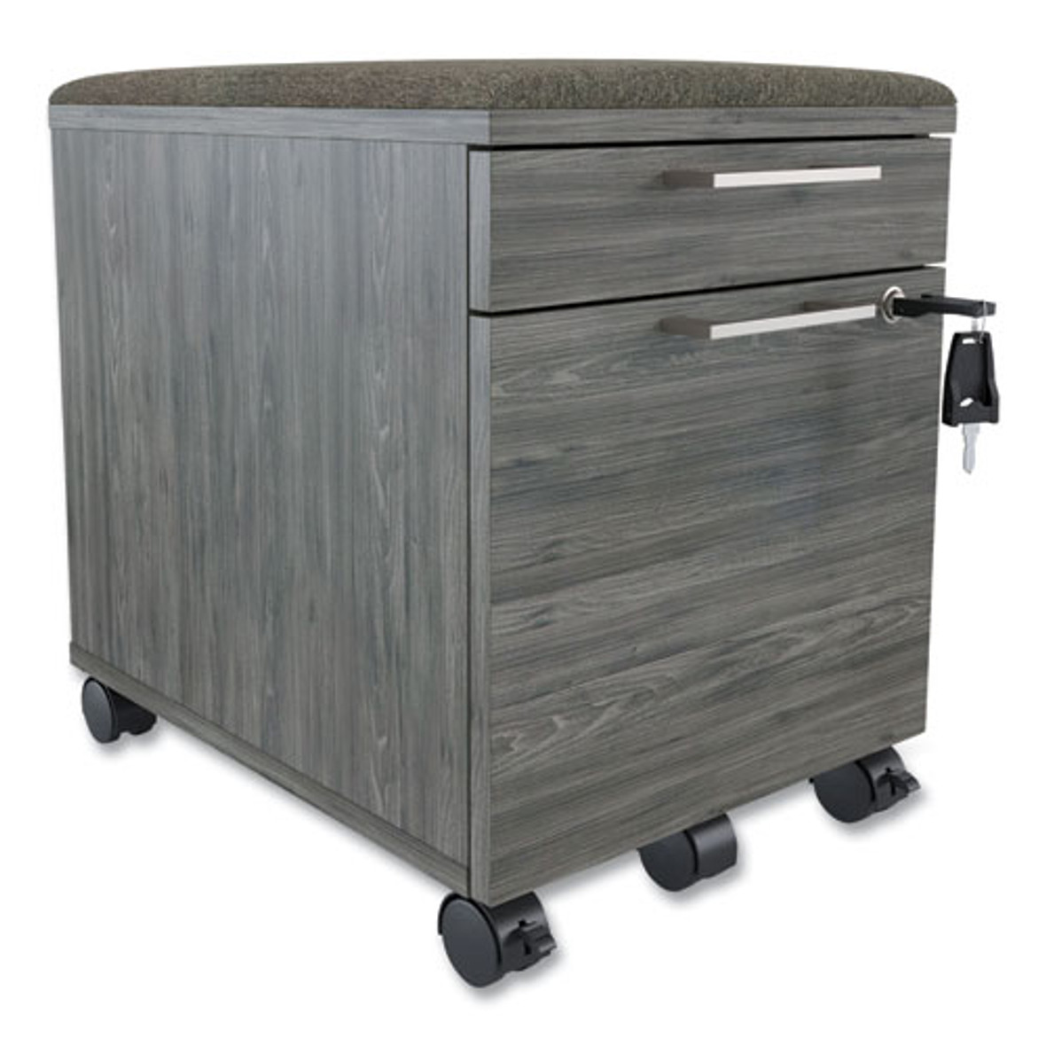 Prestige Mobile Pedestal File, Left Or Right, 2-drawers: Box/file, Legal/letter, Gray, 15.6" X 21" X 20.7"