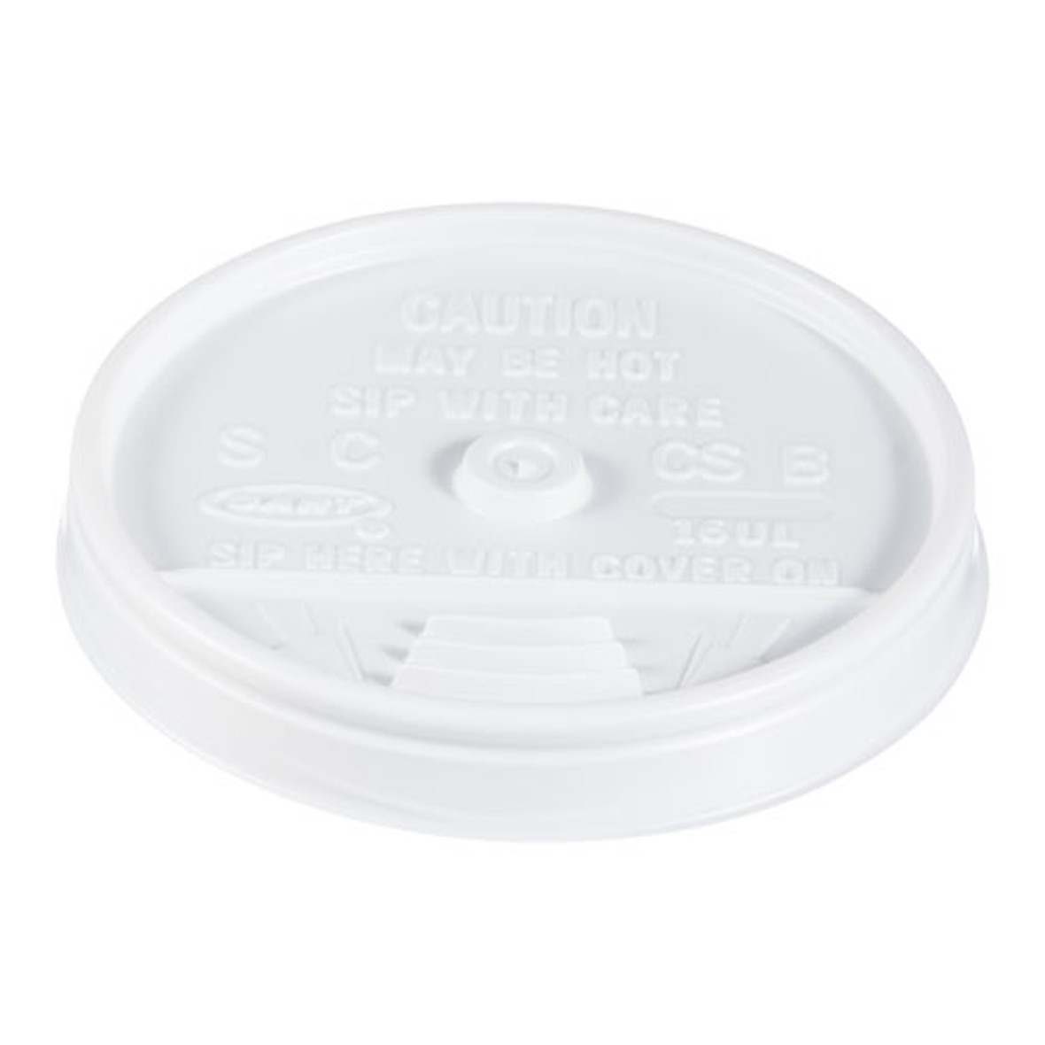 Plastic Lids, Fits 12 Oz To 24 Oz Hot/cold Foam Cups, Sip-thru Lid, White, 100/pack, 10 Packs/carton