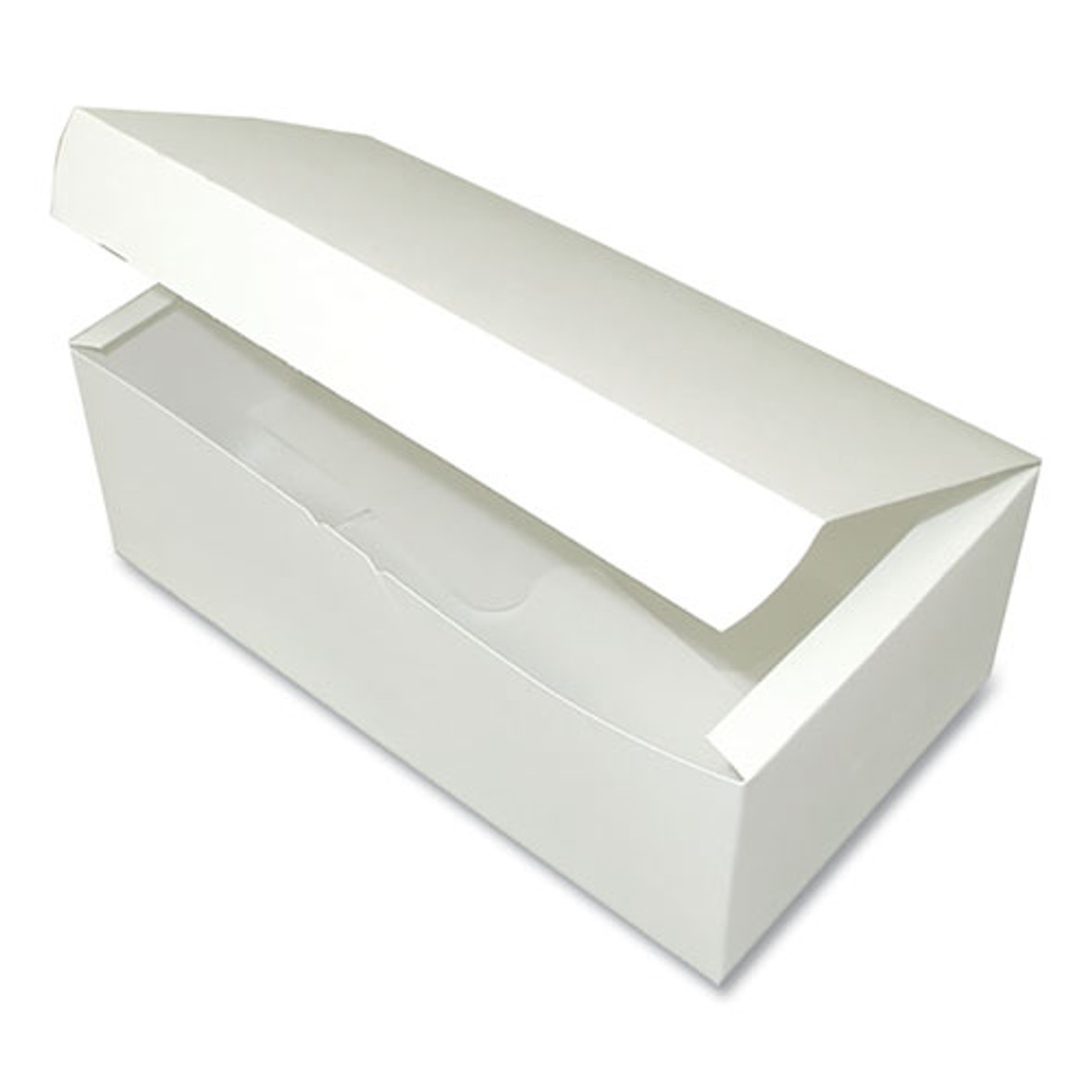 Tuck-top One-piece Paperboard Take-out Box, 7 X 4.25 X 2.75, White, 300/carton