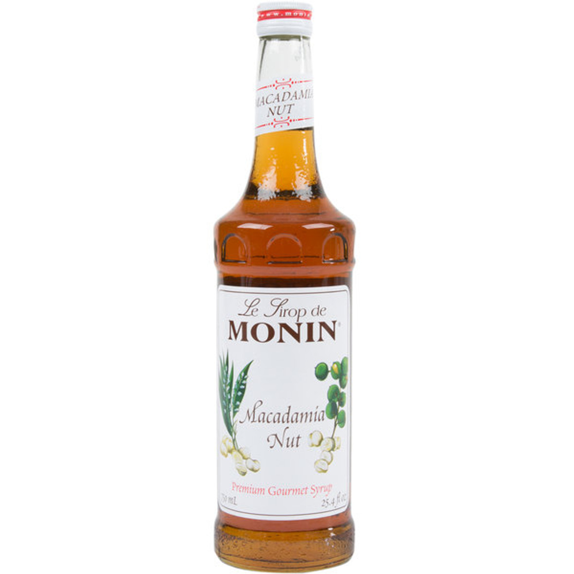 Monin Glass Macadamia Nut Flavor Syrup, 750 ml