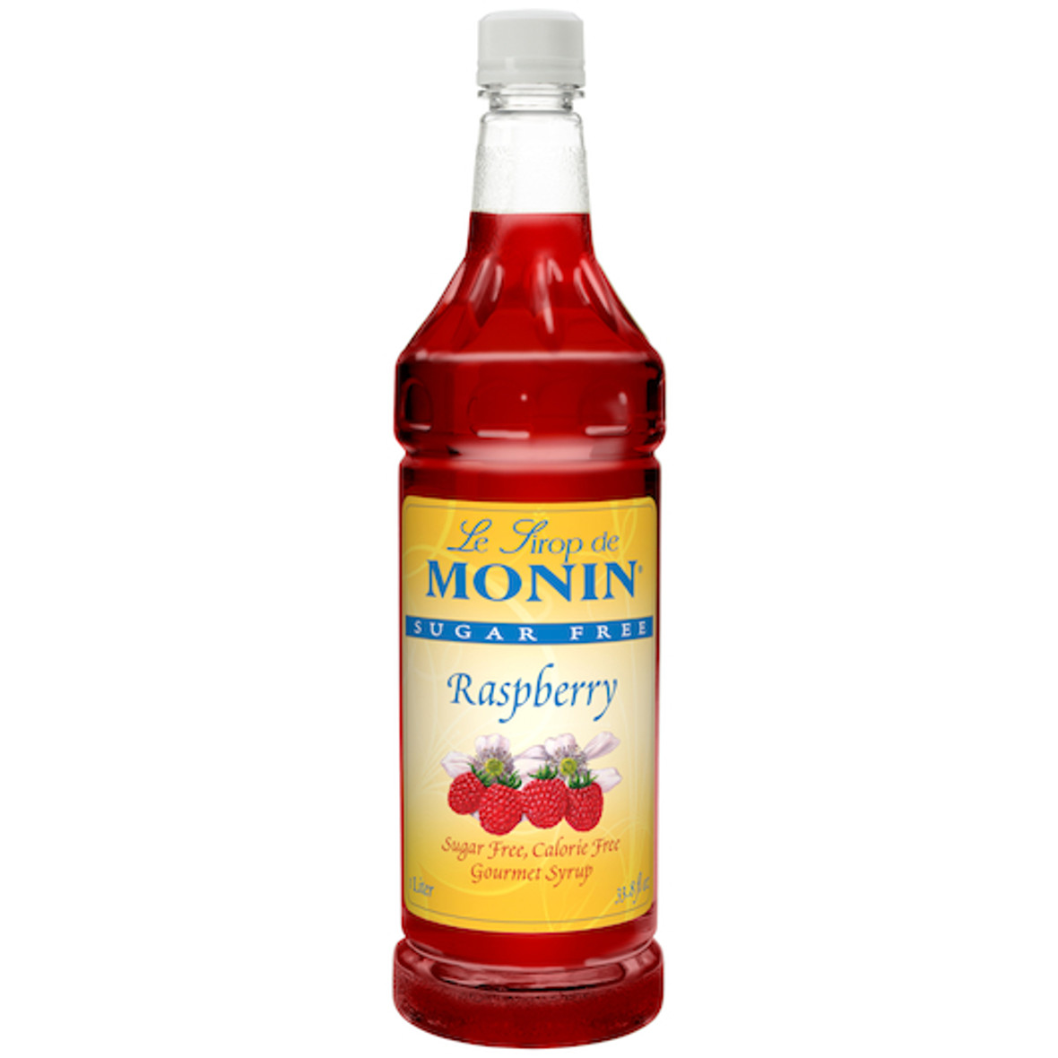 Monin Sugar-Free Raspberry Syrup, 1 Liter, 4 per Case