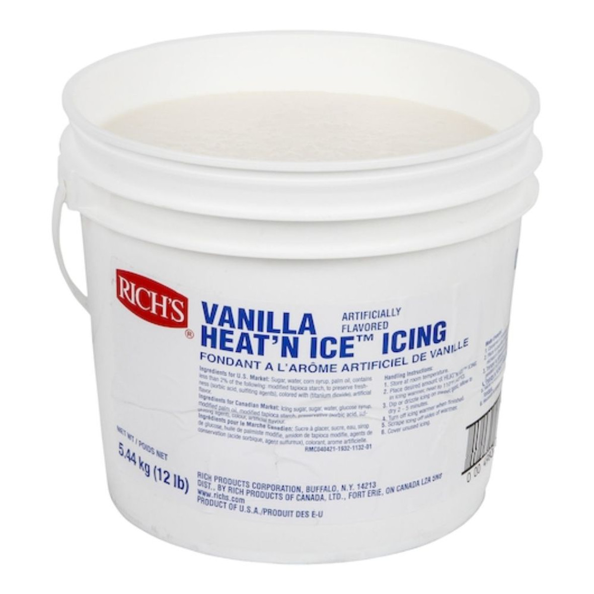 Rich's Vanilla Heat  N Ice Icing, 12 Pounds
