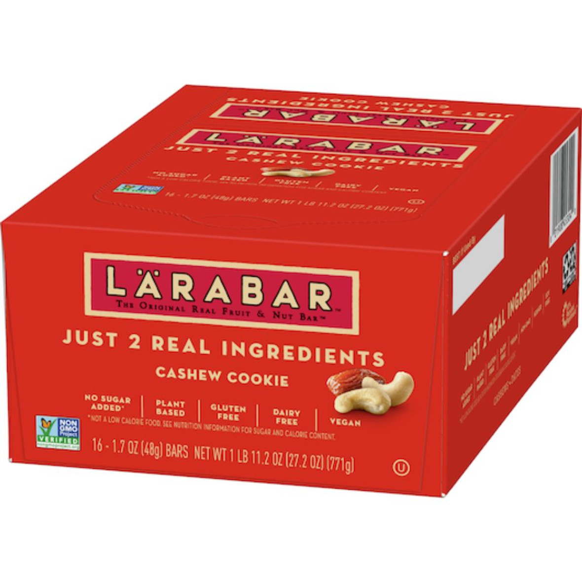 Larabar Gluten-Free Vegan Cashew Cookie Snack Bar, 27.2 Ounces