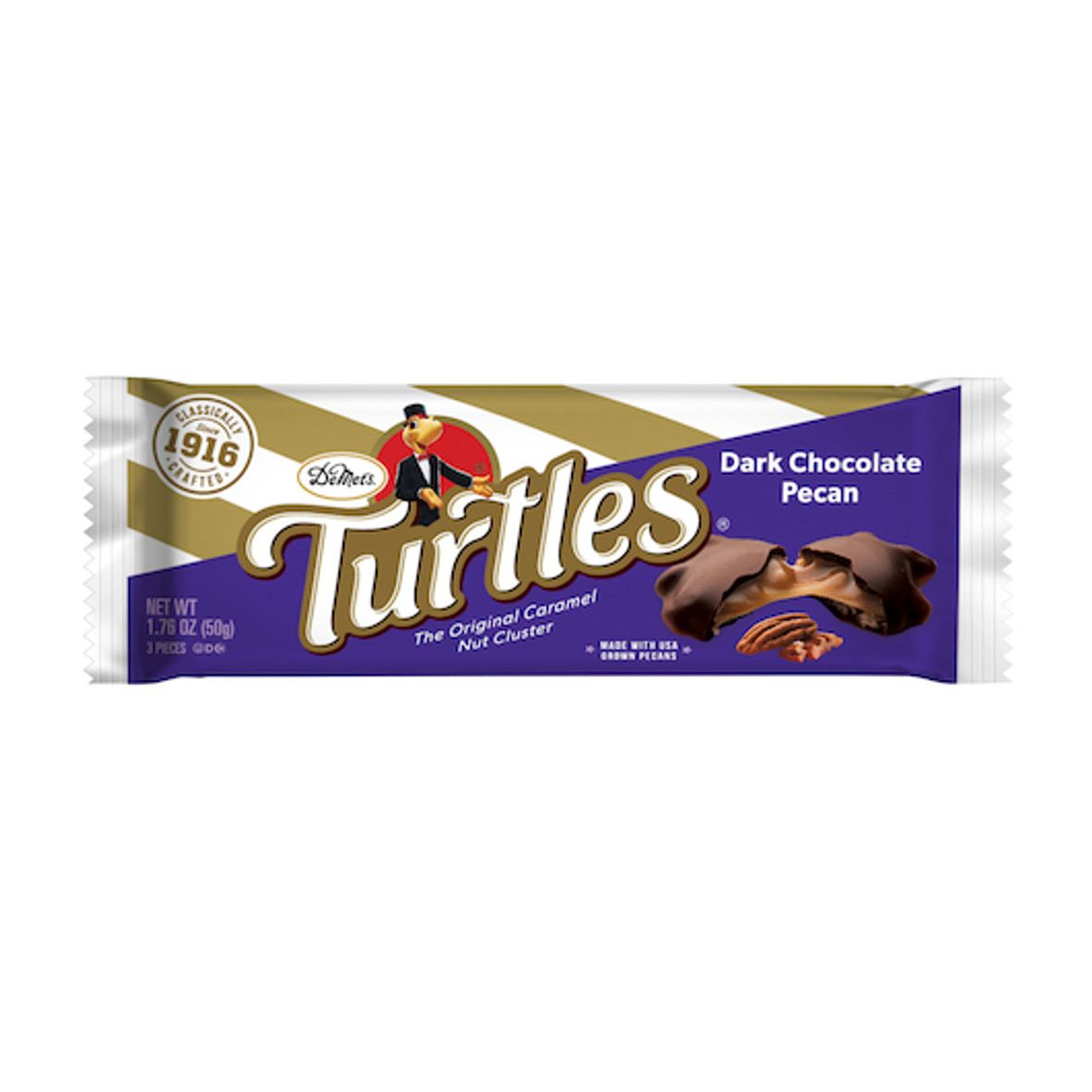 Turtles Dark Chocolate Pecan Bar Caddy, 1.76 Ounces, 144 Per Case