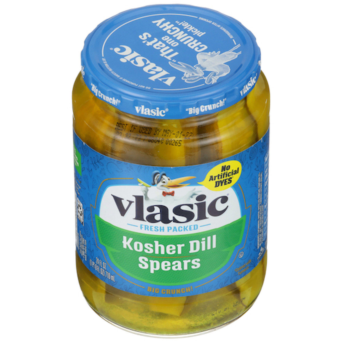 Vlasic Kosher Dill Pickle Spears, 24 Fluid Ounce, 6 Per Case