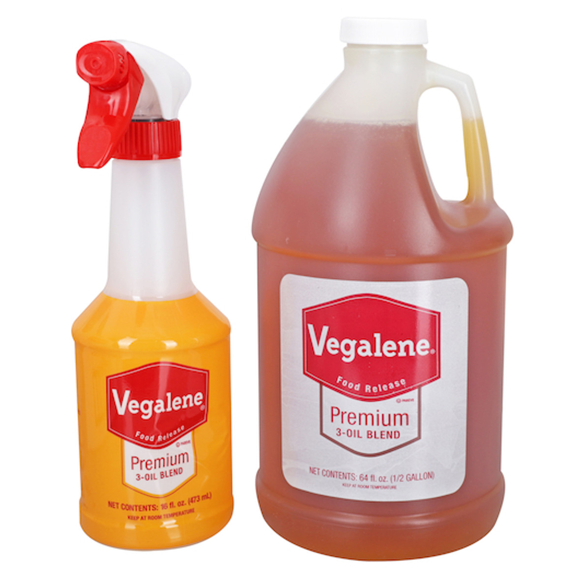 Vegalene Liquid Pan Coatings With Spray Bottle, 0.5 Gallon, 4 Per Case