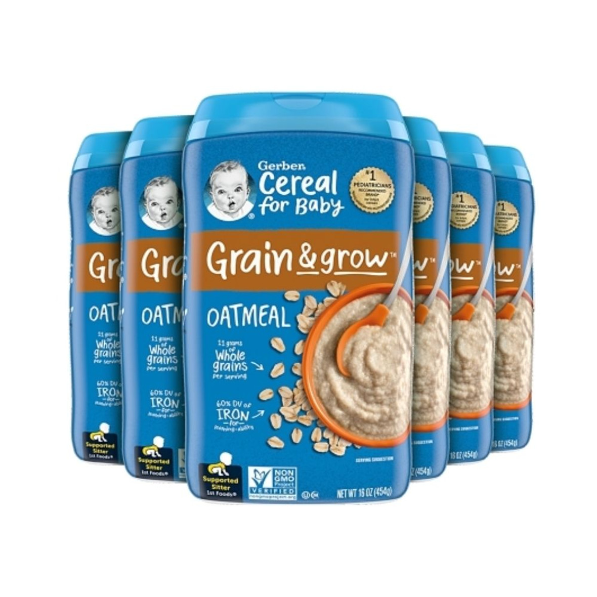 Gerber Organic 1st Food Single Grain Oatmeal Cereal, 16 Ounce