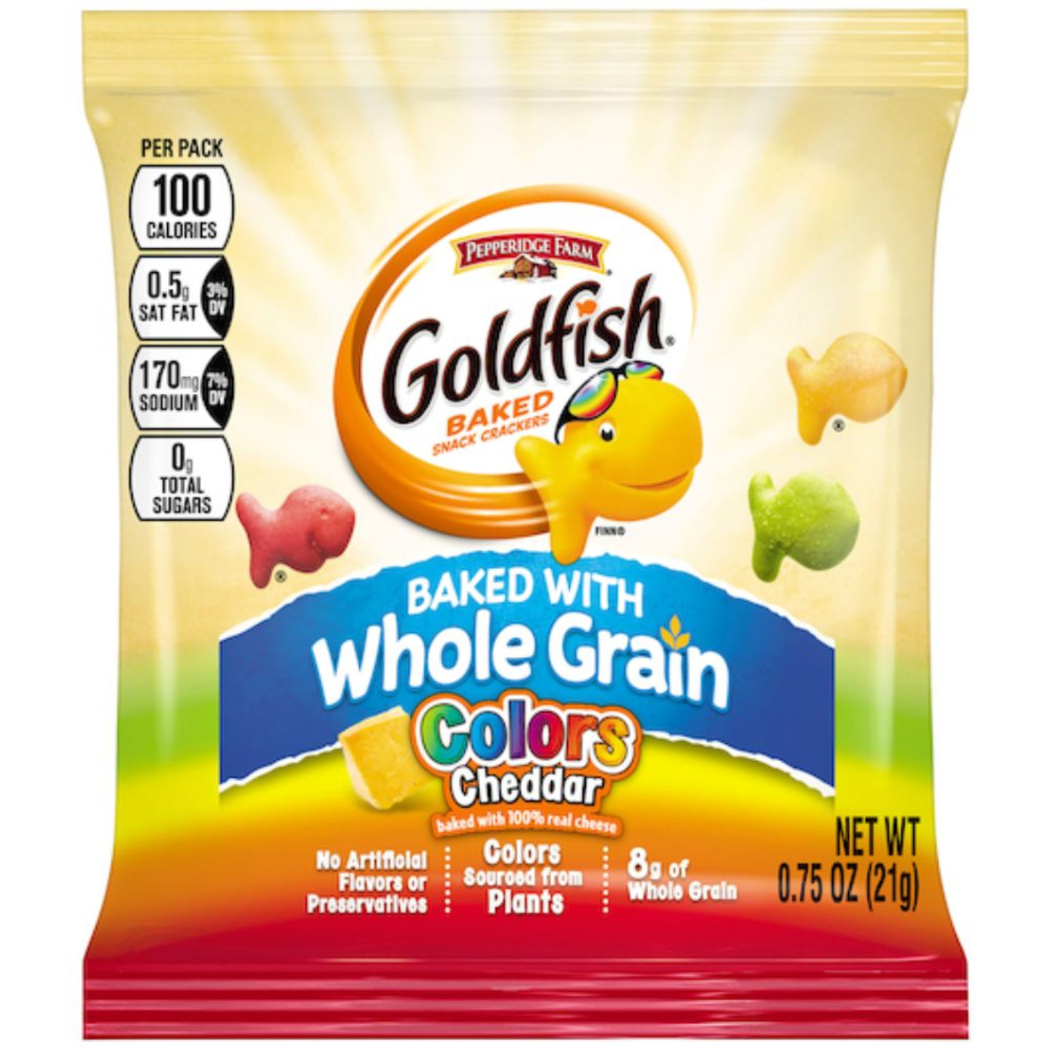 Pepperidge Farms Goldfish Cheddar Colors Crackers