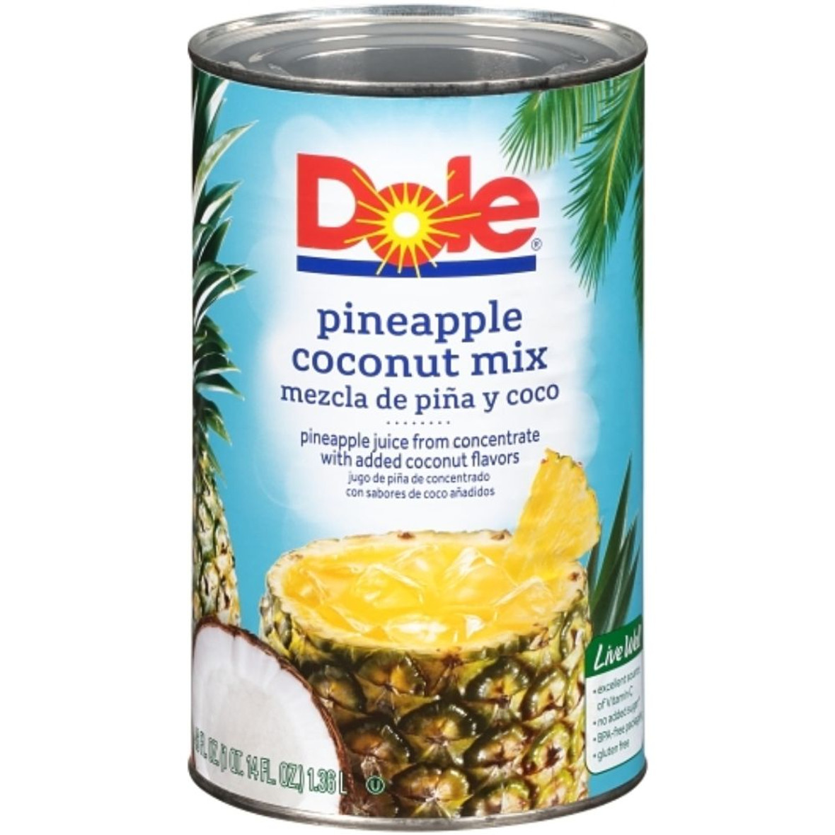 Dole Pineapple Coconut Mix, 46 Ounces