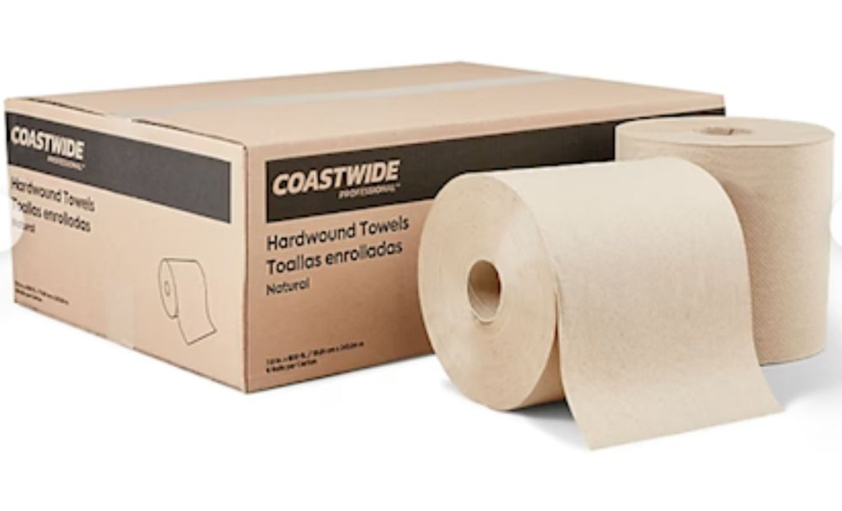 Coastwide Professional Recycled Hardwound Paper Towels, 1-Ply