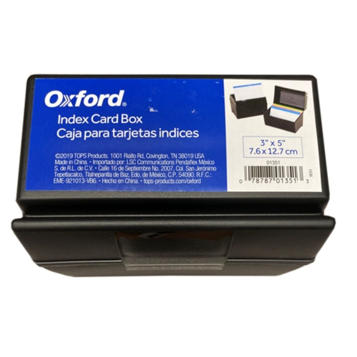 Oxford Index Card Box Holder