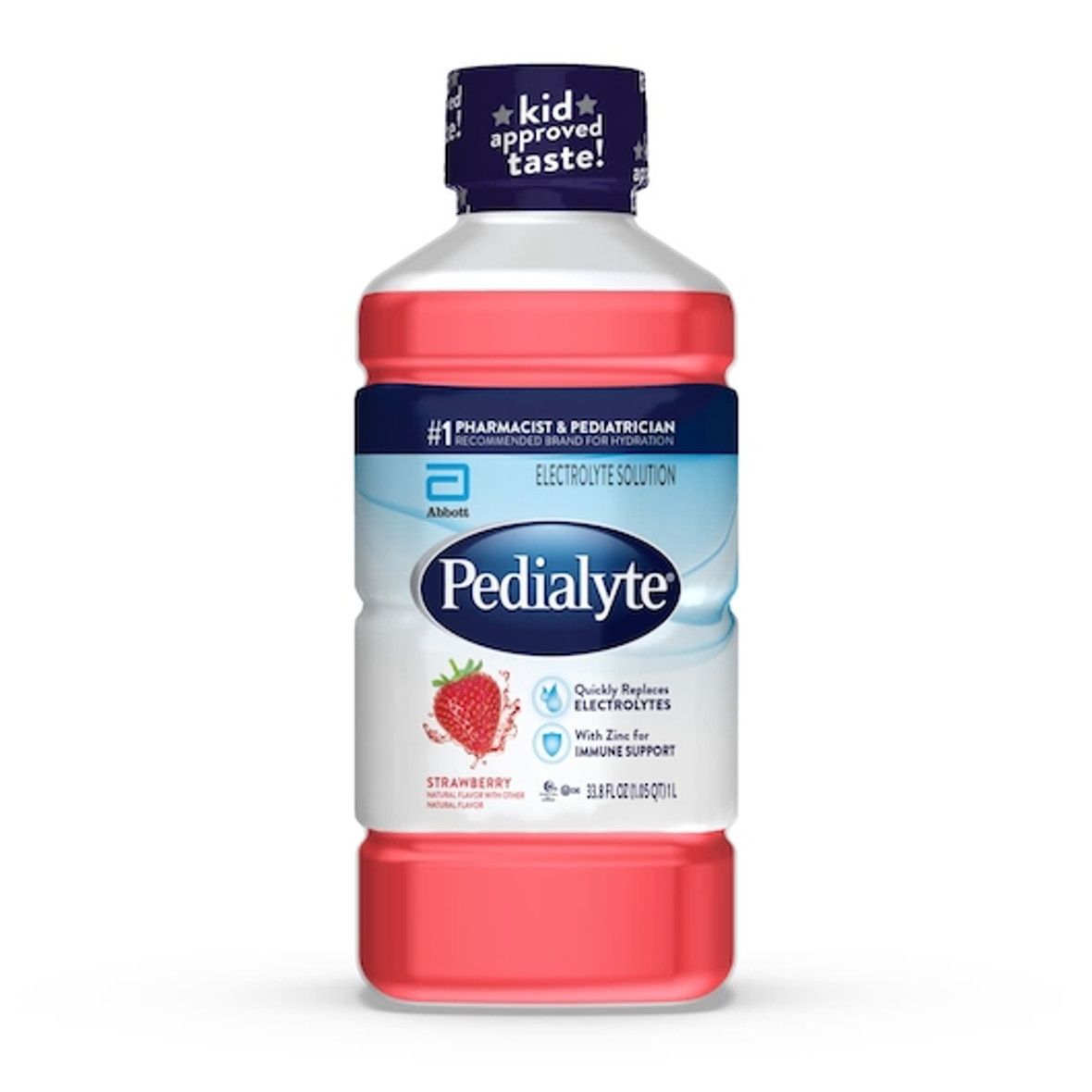 Pedialyte Strawberry Flavored Electrolyte Solution