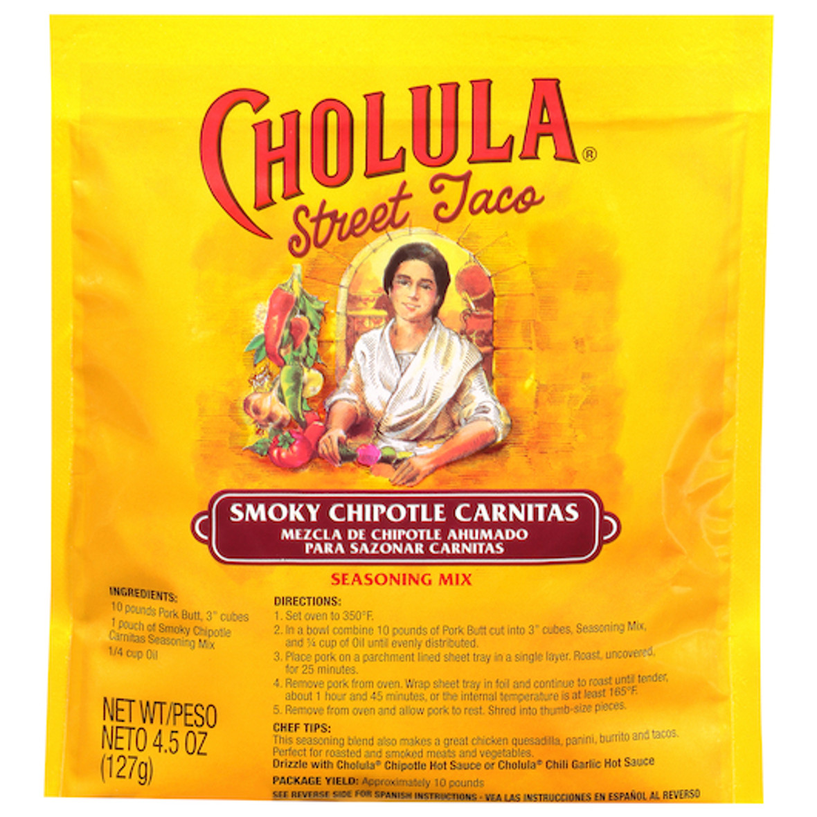 Cholula Street Taco Smoky Chipotle Carnitas Seasoning Packet