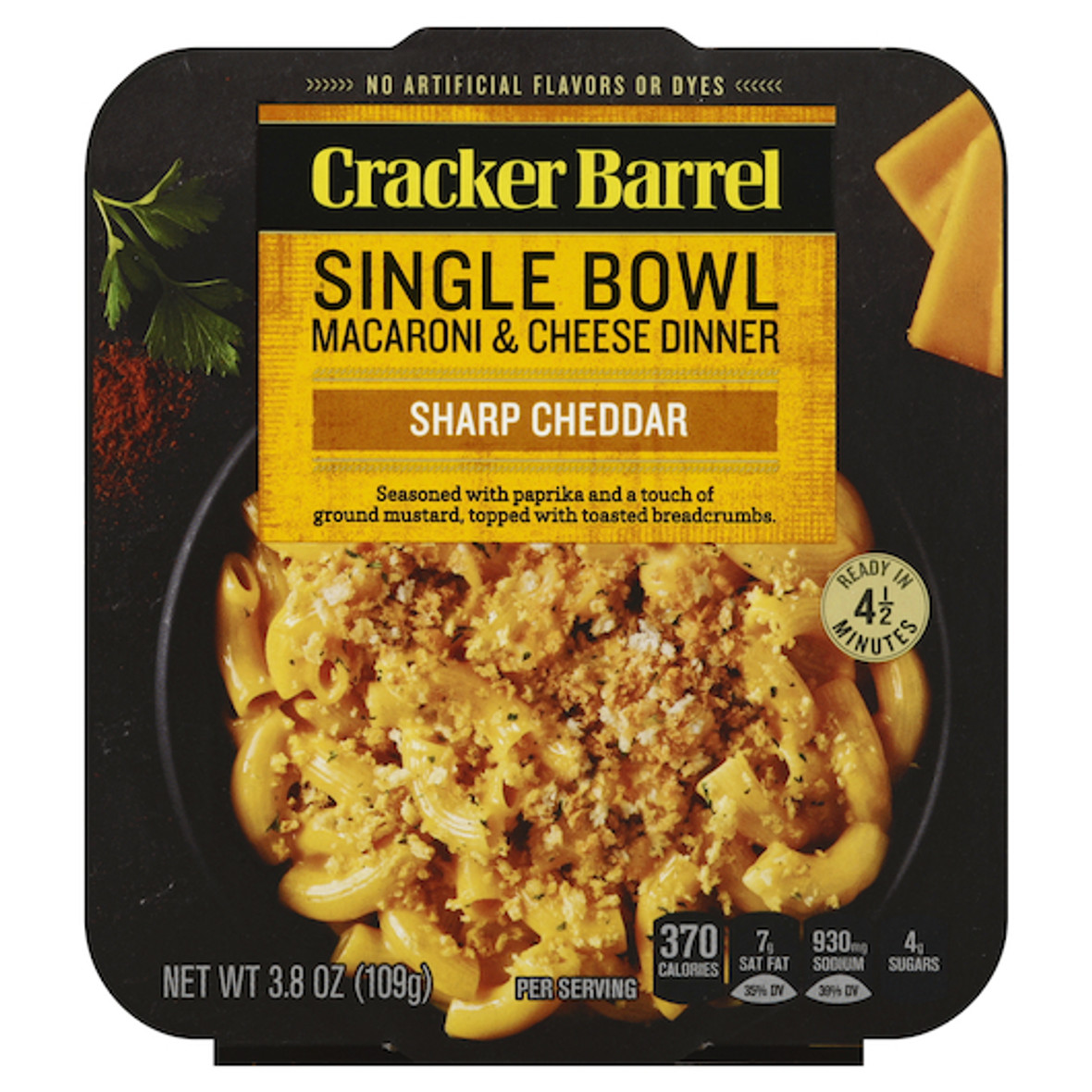 Cracker Barrel Deluxe Liquid Dinner Sharp Cheddar Macaroni and Cheese