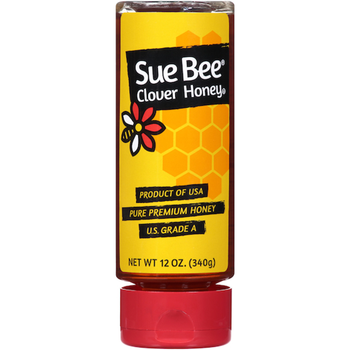 Sue Bee Cylinder Honey Bottle