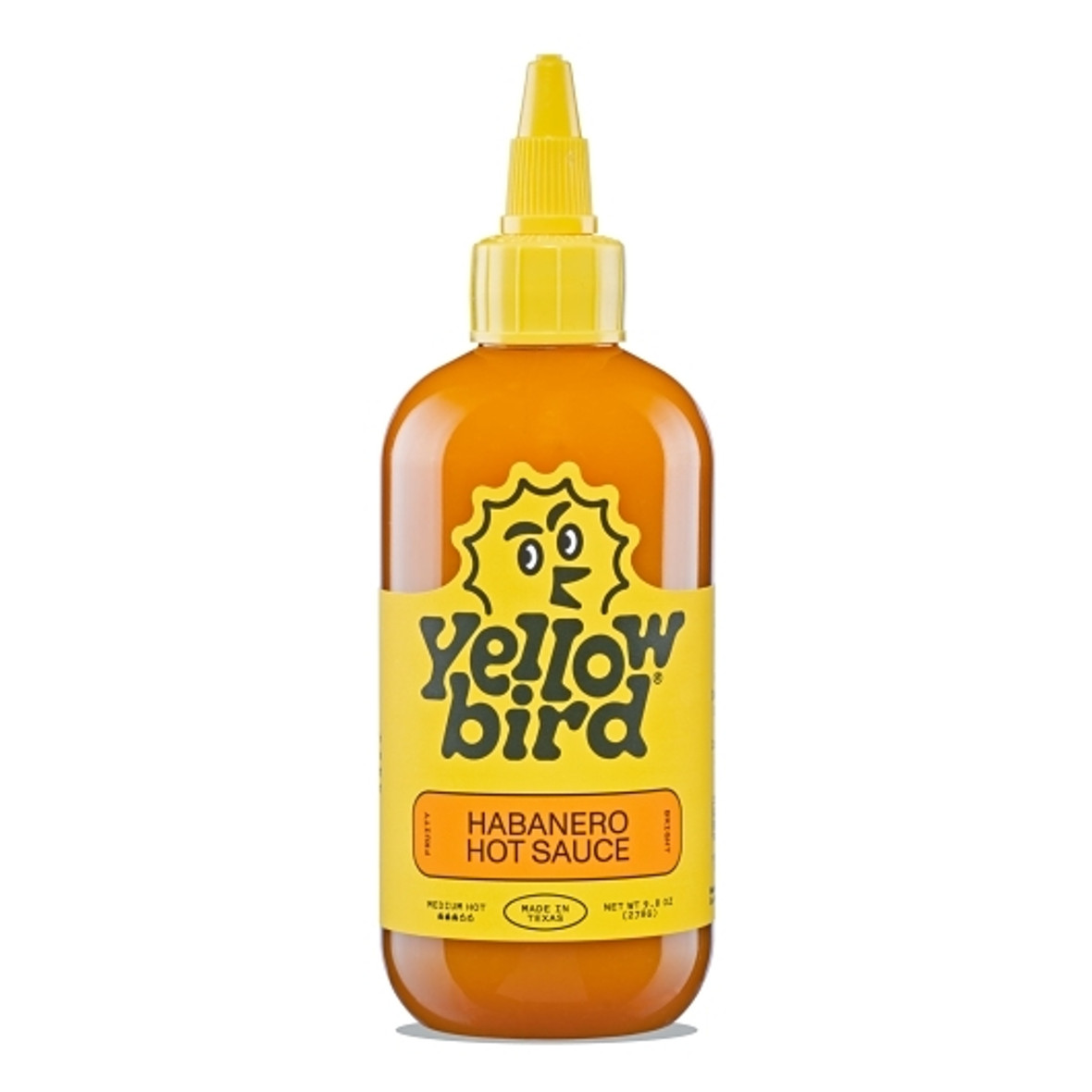 Yellowbird Foods Habanero Hot Sauce Bottle