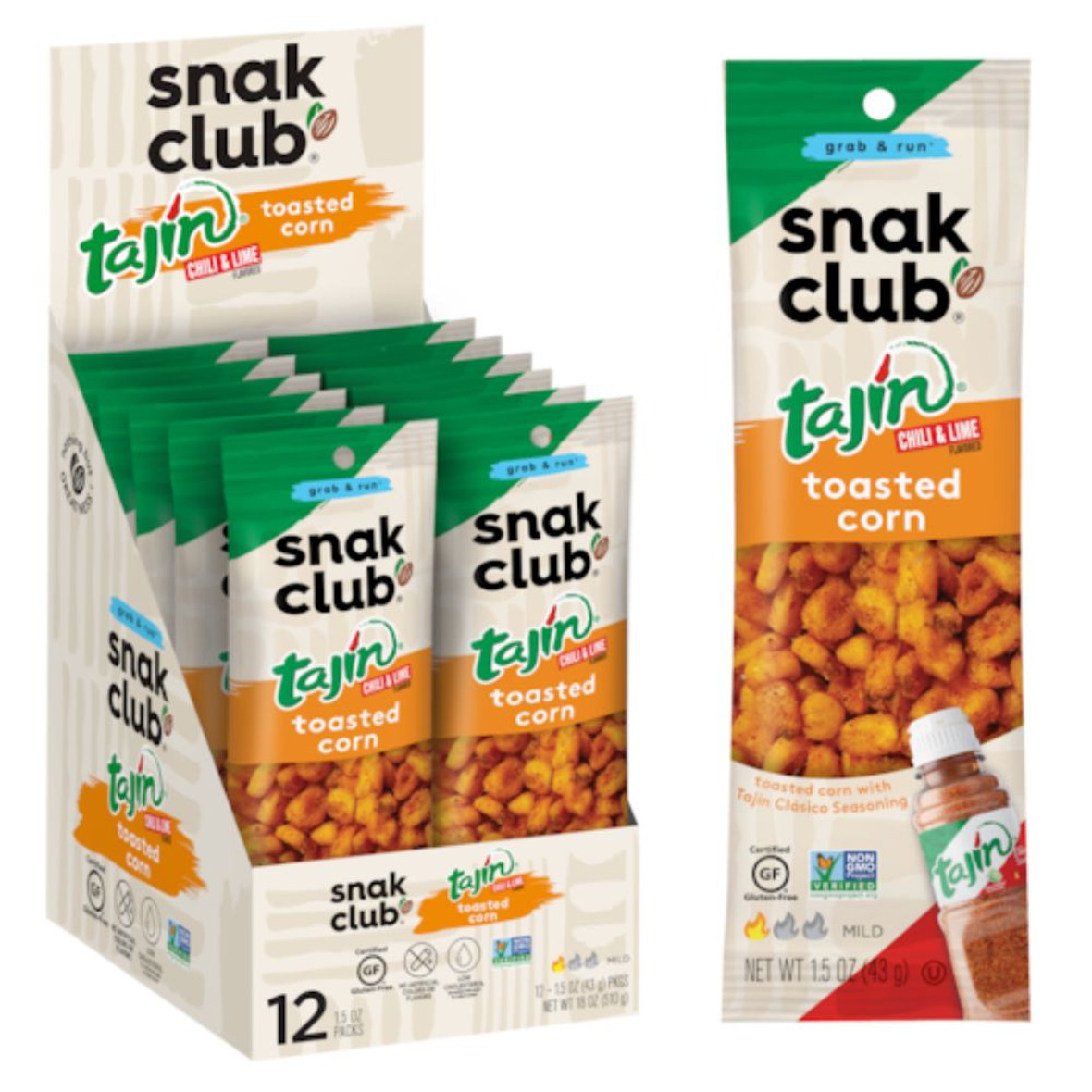 Snak Club Century Snacks Tajin Corn Nuts