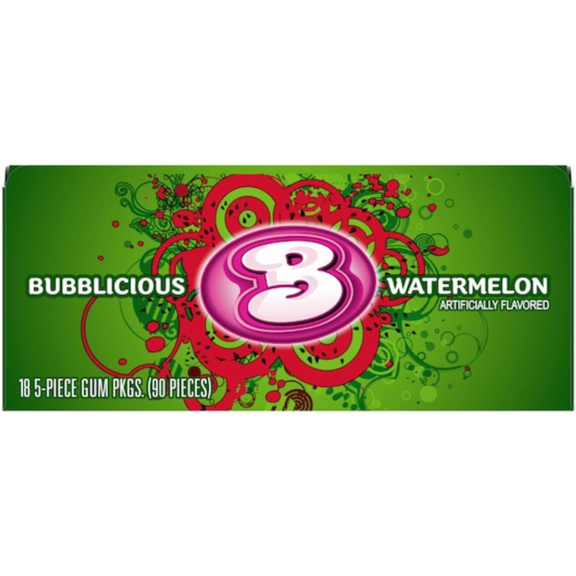 Bubblicious Wave Singles Watermelon Gum