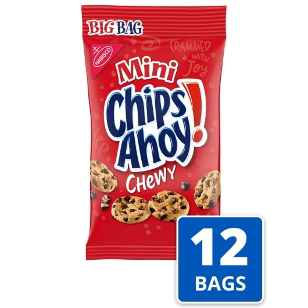 Chips Ahoy Mini Cookie Big Bag, 3 Ounce, 12 Per Case