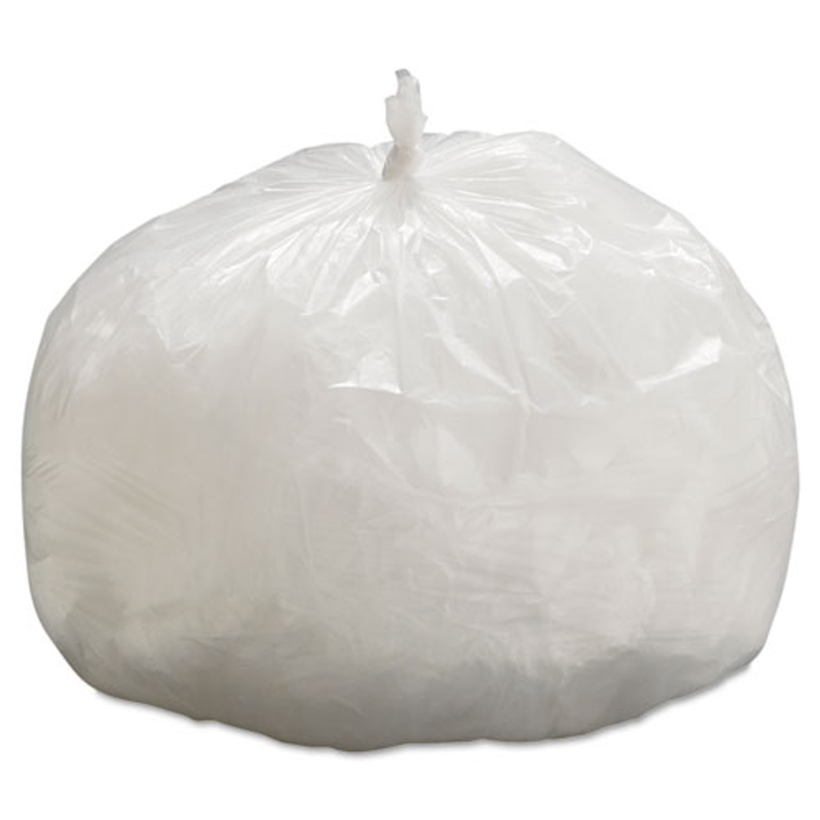 GEN High-Density Can Liners, 33 Gal, 9 Microns, 33" X 39", Natural, 25 Bags/roll, 20 Rolls/carton